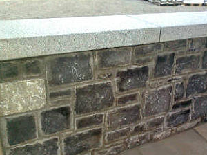 Silver Grey Granite Wall Coping Flat Style