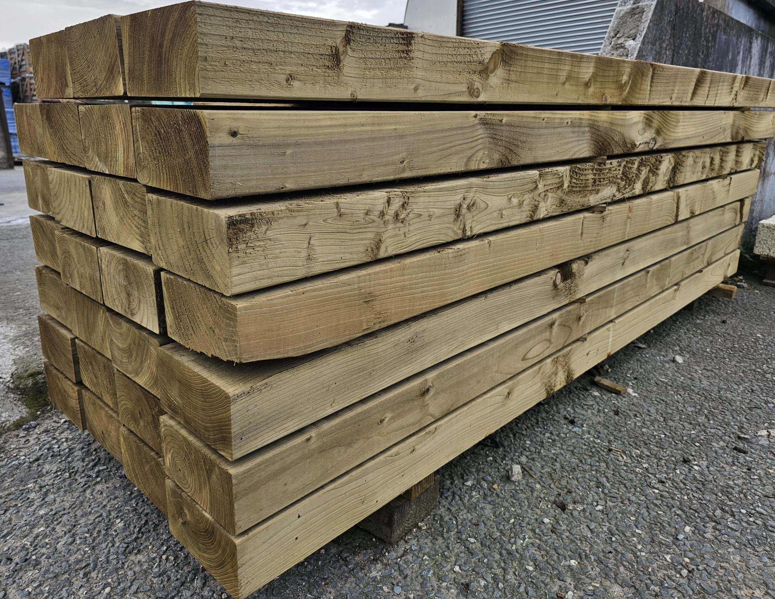 New Treated Timber Sleepers 240 x 20 x 7.5 cm